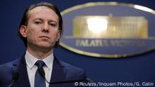 Prime Minister-designate Florin Citu attends a news conference after being nominated to form a transitional government, in Bucharest, Romania, February 26, 2020. Inquam Photos/George Calin via REUTERS ATTENTION EDITORS - THIS IMAGE WAS PROVIDED BY A THIRD PARTY. ROMANIA OUT. NO COMMERCIAL OR EDITORIAL SALES IN ROMANIA
