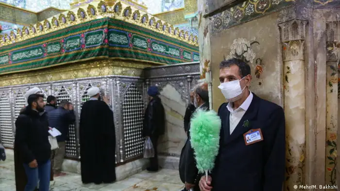 Iran Ghom heiliger Schrein vor Schließung wegen Coronavirus