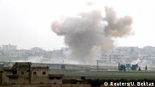 28.02.2020
Smoke rises after an air strike in Saraqeb in Idlib province, Syria February 28, 2020. REUTERS/Umit Bektas