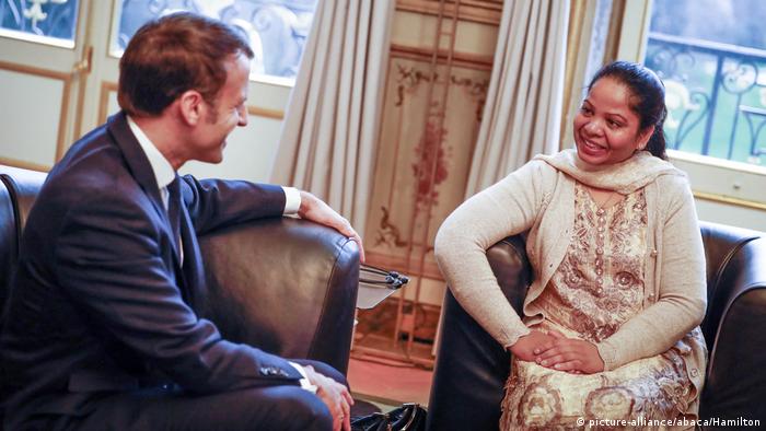 Paris Macron trifft Asia Bibi 