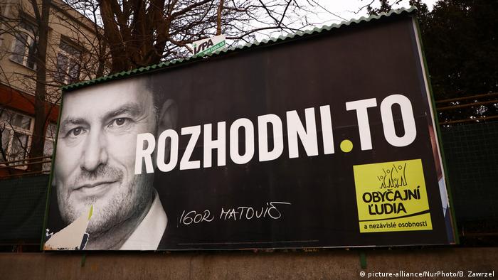 Slowakei Parlamentswahlplakat Igor Matovic