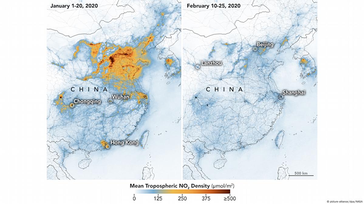 Коронавирус понизил уровень загрязнения воздуха в Китае – DW – 01.03.2020