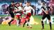 Patrik Schick (RBL) et Ezequiel Palacios (B04) au coude à coude Patrik Schick (RBL) et Ezequiel Palacios (B04) au coude à coude