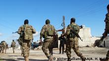 IDLIB, SYRIA - MARCH 01: Force members are seen near Jabal al-Zawiya town on March 01, 2020 after moderate opposition reclaims 9 villages in SyriaÄôs Idlib. The Syrian National Army and moderate opposition forces, with the help of the Turkish Armed Forces, reclaimed nine villages in northwestern Syria from the regime forces, who has openly disregarded the Astana and Sochi agreements. Ahmet H. Hatib / Anadolu Agency | Keine Weitergabe an Wiederverkäufer.
