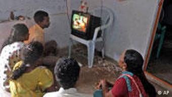 Indien Studenten Fernsehen