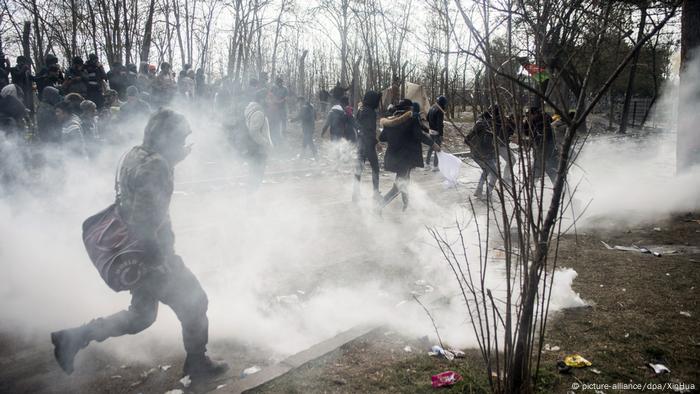 Migranten an der griechisch-türkischen Grenze