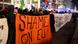 Thousands gathered in Berlin, a placard reads "Shame on EU" Thousands gathered in Berlin, a placard reads "Shame on EU"