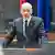 Primeiro-ministro da Eslovênia, Janez Jansa, fala no Parlamento