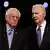 US Democratic presidential hopefuls Senator Bernie Sanders and Former Vice President Joe Biden