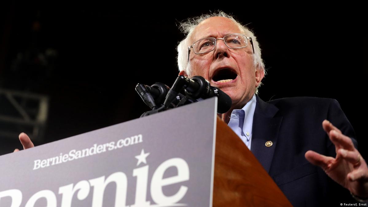 Man with Nazi flag disrupts Bernie Sanders' rally