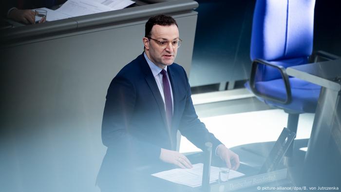 Bundestag - Regierungserklärung zu Coronavirus - Jens Spahn (picture-alliance/dpa/B. von Jutrczenka)
