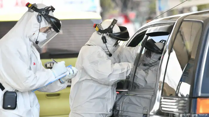 Coronavirus in Südkorea Drive-Through-Test