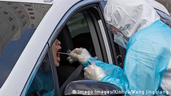 Coronavirus in Südkorea Drive-Through-Test