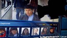  Surveillance video camera in China February 05, 2020: Illustration of China s facial-recognition technology with the silhouette of a mock video camera in front of screen grabs taken from a promotional video by SenseTime. SenseTime is a Chinese artificial intelligence company whose SenseFace software is specialised in facial recognition. Beijing China PUBLICATIONxINxGERxSUIxAUTxONLY Copyright: xMehdixChebilx HLMCHEBIL993501