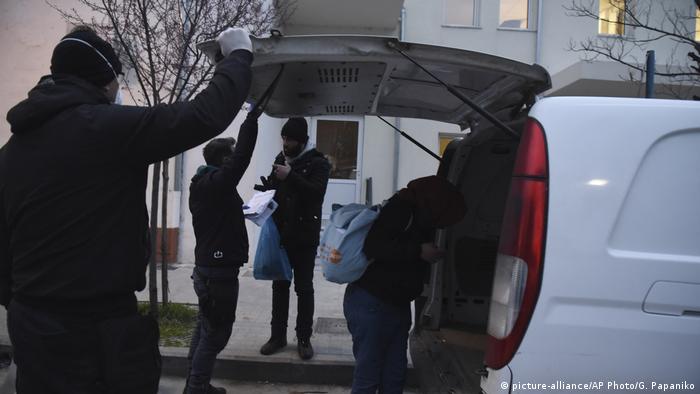 Griechenland nahe Grenze Evros-Fluss Polizei verhaftet Migranten