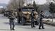 Афганские силовики возле места нападения в Кабуле Афганские силовики возле места нападения в Кабуле
