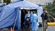 Coronavirus in Italien Cremona medizinischen Vorzelt vor dem Krankenhaus Coronavirus in Italien Cremona medizinischen Vorzelt vor dem Krankenhaus