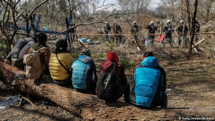 Türkei Edirne Migranten an der Grenze zu Griechenland