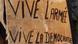 Plakat nach dem Putsch in Niger, französischer Schriftzug: Es lebe die Armee, es lebe die Demokratie Plakat nach dem Putsch in Niger, französischer Schriftzug: Es lebe die Armee, es lebe die Demokratie