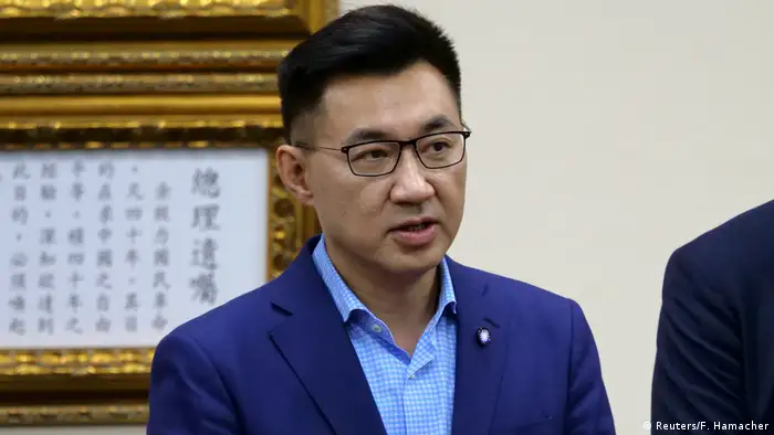 Taiwan Johnny Chiang, neuer Parteichef der Kuomintang bei einer PK in Taipei