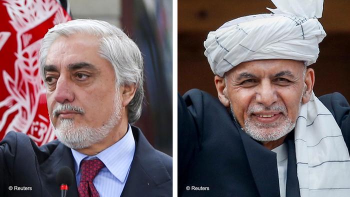 Bildkombo Abdullah Abdullah und Aschraf Ghani