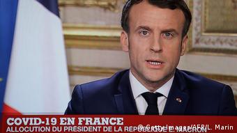 Μακρόν: «Η Γαλλία αντέδρασε πριν την αναγνώριση πανδημίας από τον ΠΟΥ»