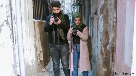 Libanon, Bürgermedien in einem Flüchtlingscamp in Beirut