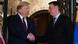 Trump and Bolsonaro shake hands Trump and Bolsonaro shake hands
