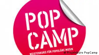 PopCamp Logo, die Kaderschmiede des Deutschen Musikrats