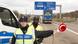 German police at the crossing to France German police at the crossing to France
