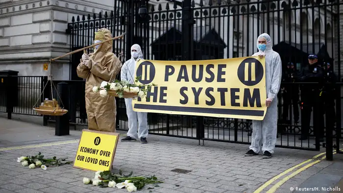 Protest London UK Pause the System