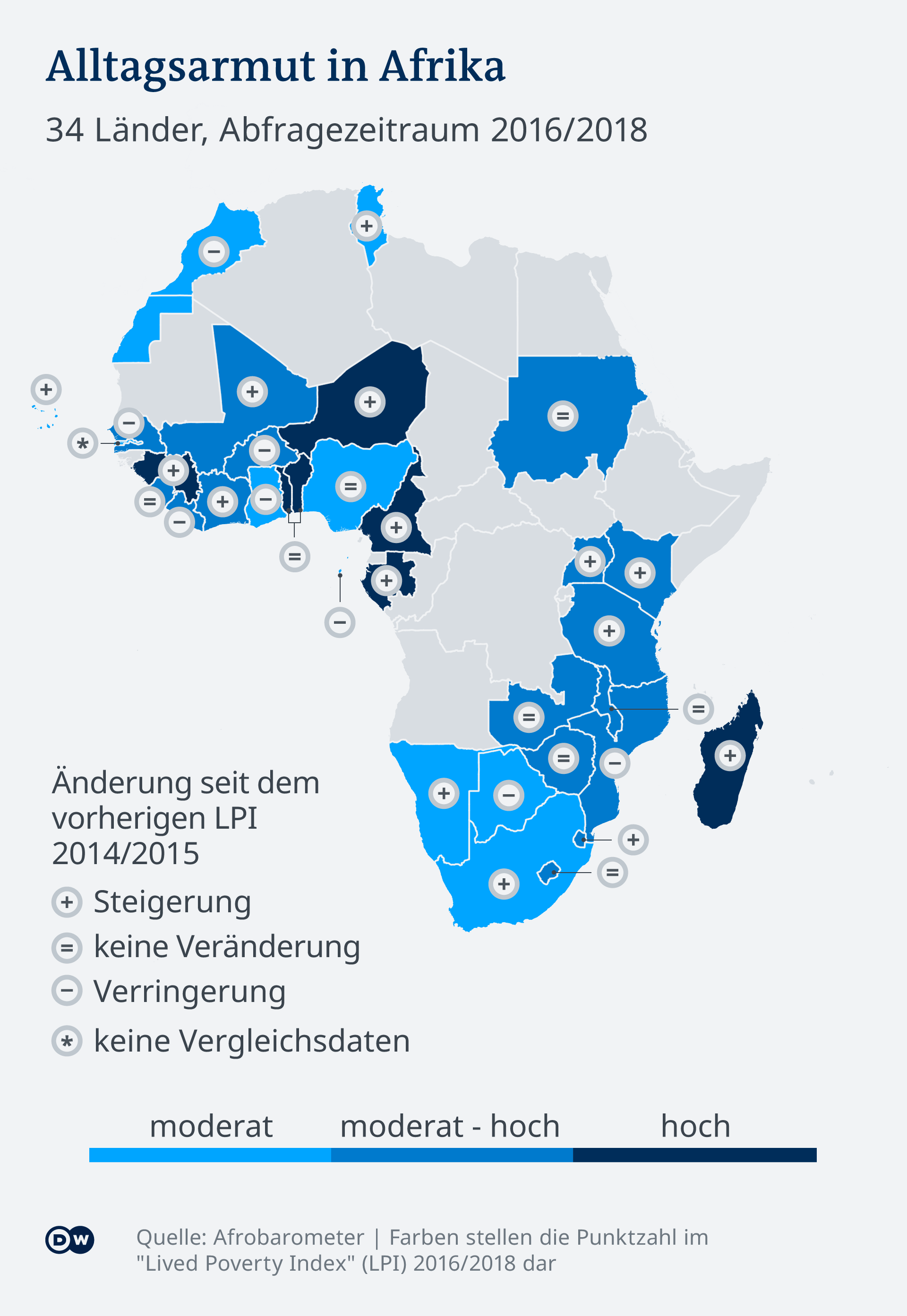 Infografik Karte Alltagsarmut in Afrika DE