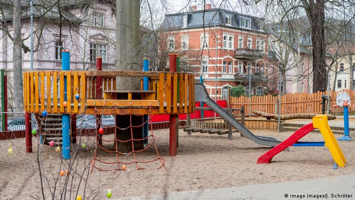 An empty playground in Jena, Germany