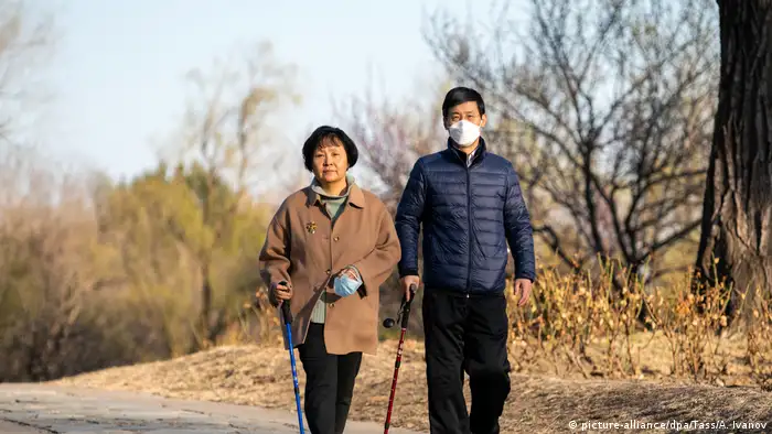 China Peking klarer Himmel ohne Luftverschmutzung