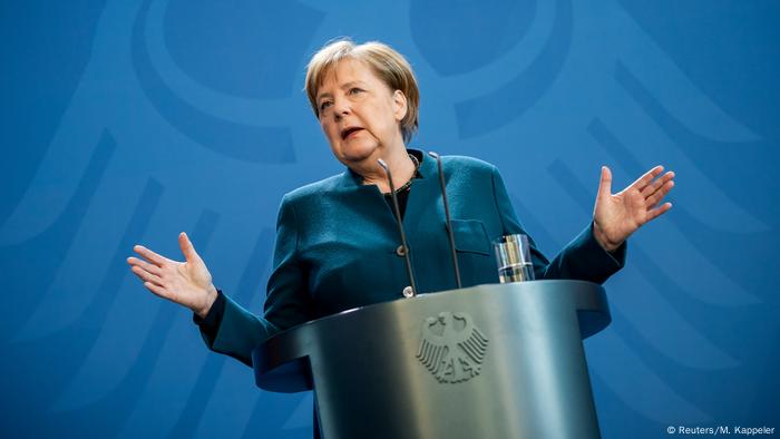 Deutschland PK Coronavirus Angela Merkel Kontaktverbot