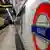 Großbritannien London Underground leer Ausgangsbeschränkung