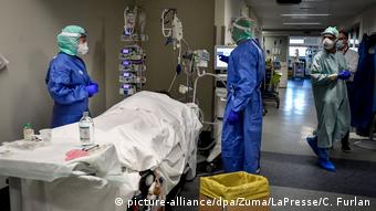 Во время пандемии больницы в Италии переполнены