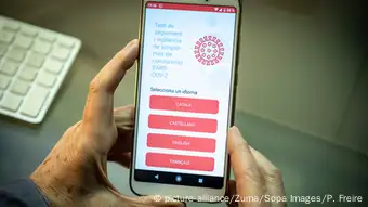 Spanien | Coronavirus | APP Erkennen von Symptomen