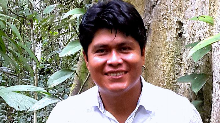 Alex Villca, vocero de la Coordinadora Nacional de Defensa de los Territorios Indígenas Originarios Cmpesinos y Áreas Protegidas de Bolivia (CONTIOCAP)