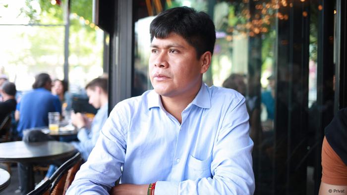 Alex Villca, vocero de la Coordinadora Nacional de Defensa de los Territorios Indígenas Originarios Campesinos y Áreas Protegidas de Bolivia (CONTIOCAP).