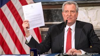 USA: New York - Bill De Blasio - PK Coronavirus