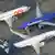  An aerial photo shows Gol Airlines, Southwest Airlines and Alaska Airlines Boeing 737 MAX aircraft at Boeing facilities at the Grant County International Airport in Moses Lake, Washington
