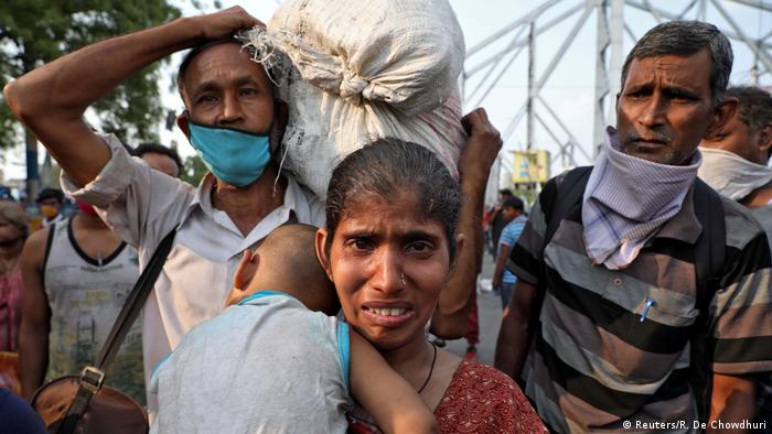 Indien Kalkutta Migranten Arbeiter Coronavirus Covid-19 Gastarbeiter (Reuters/R. De Chowdhuri)
