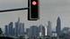stop light against Frankfurt skyline stop light against Frankfurt skyline