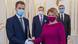 Słowacja: zaprzysiężenie rządu, prezydentka Czaputová z maseczką w kolorze sukienki Słowacja: zaprzysiężenie rządu, prezydentka Czaputová z maseczką w kolorze sukienki