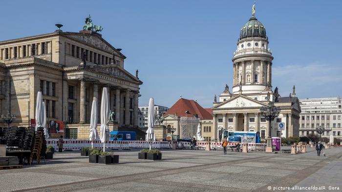 Empty square in Berlin