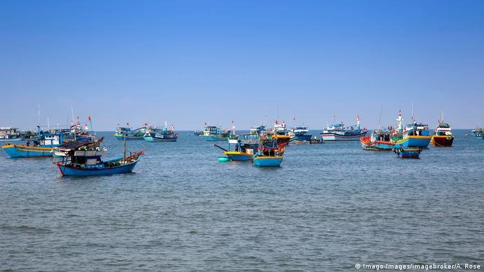 Vietnam Fischer im Südchinesisches Meer