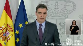 Spanien Madrid | Coronavirus | Pedro Sanchez, Ministerpräsident