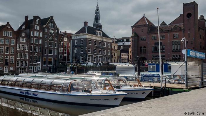 Niederlande Coronavirus Gähnende Leere in Amsterdam