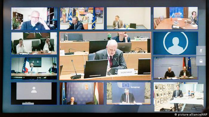 EU-Finanzministertreffen per Videoschalte